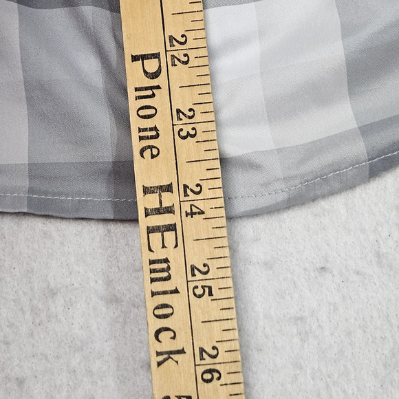 Kuhl Shirt The Kamp Long Sleeve Gray White Plaid Checks XS Extra Small Roll Tab - Picture 7 of 8